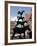 Bronze Statue of Town Musicians of Bremen, Bremen, Germany, Europe-Hans Peter Merten-Framed Photographic Print