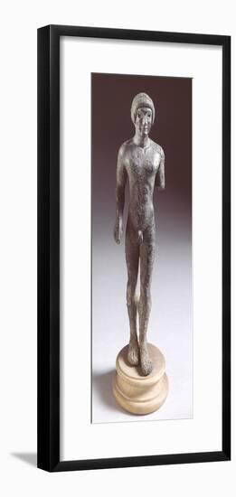 Bronze Statuette Depicting a Kouros, Front View, 480-460 BC-null-Framed Giclee Print