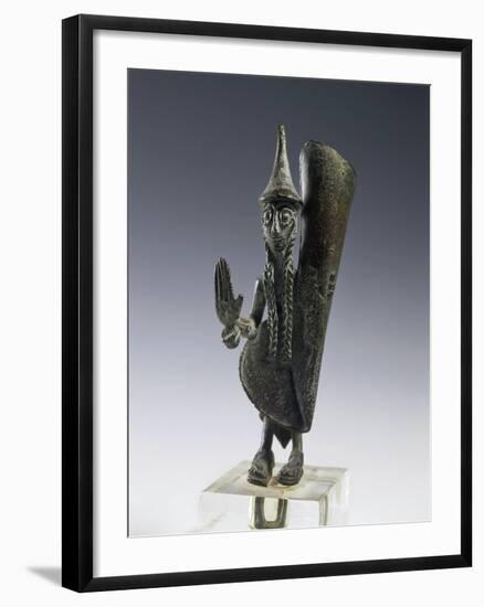 Bronze Statuette of Priest, from the Necropolis of Cavalupo at Vulci-null-Framed Giclee Print