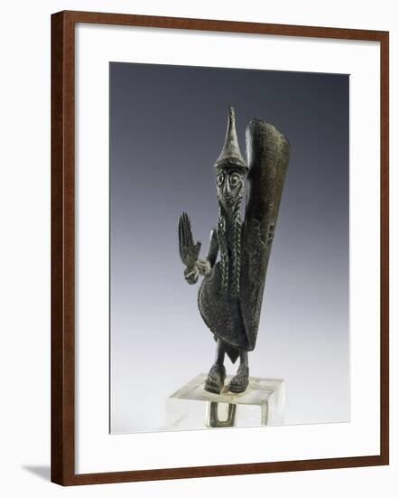 Bronze Statuette of Priest, from the Necropolis of Cavalupo at Vulci-null-Framed Giclee Print