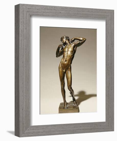 Bronze Statuette of the Sluggard-Frederick Leighton-Framed Giclee Print