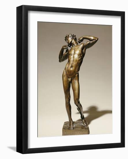 Bronze Statuette of the Sluggard-Frederick Leighton-Framed Giclee Print