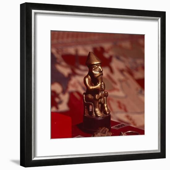 Bronze statuette of Thor, Viking God, c1000-Unknown-Framed Giclee Print