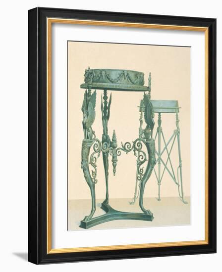 Bronze Tripod, from the Houses and Monuments of Pompeii-Fausto and Felice Niccolini-Framed Giclee Print