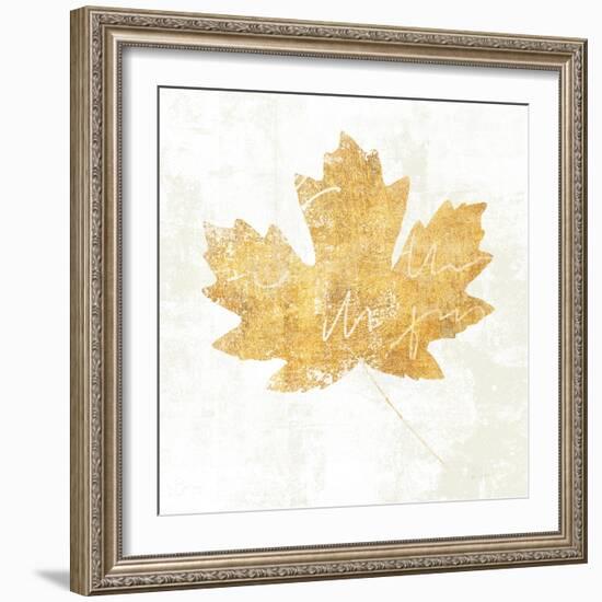 Bronzed Leaf IV-Sue Schlabach-Framed Art Print