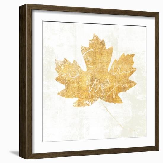 Bronzed Leaf IV-Sue Schlabach-Framed Art Print