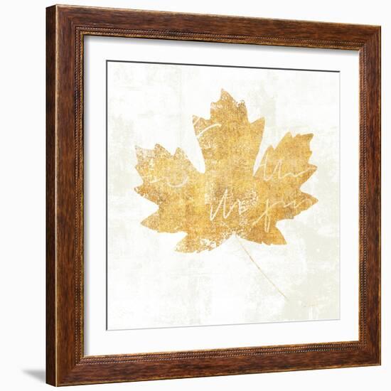 Bronzed Leaf IV-Sue Schlabach-Framed Art Print