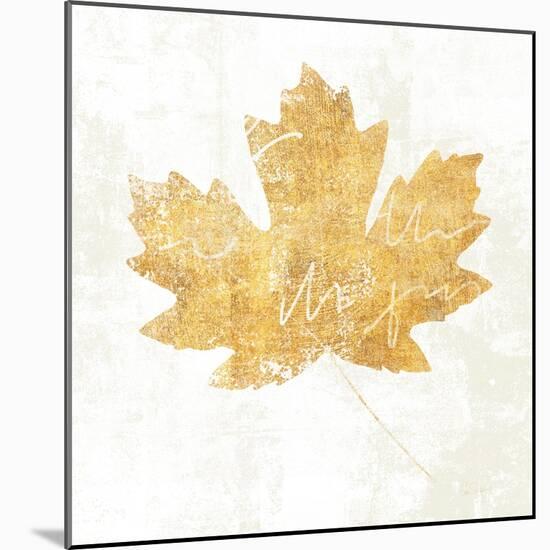 Bronzed Leaf IV-Sue Schlabach-Mounted Art Print