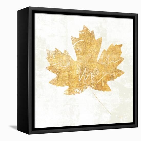 Bronzed Leaf IV-Sue Schlabach-Framed Stretched Canvas