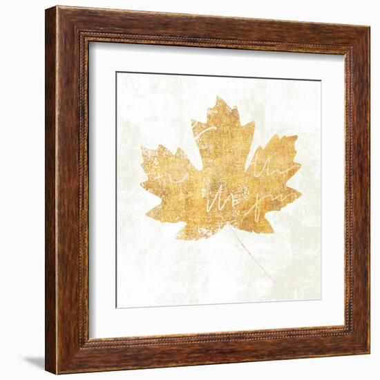 Bronzed Leaf IV-Sue Schlabach-Framed Art Print