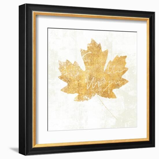 Bronzed Leaf IV-Sue Schlabach-Framed Art Print