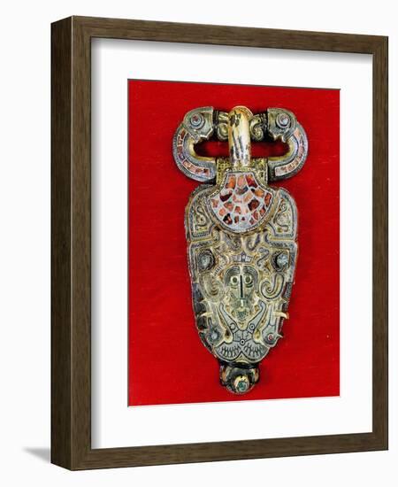 Brooch in the early Vendel style-Werner Forman-Framed Giclee Print