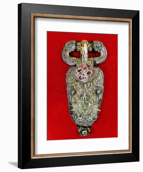 Brooch in the early Vendel style-Werner Forman-Framed Giclee Print