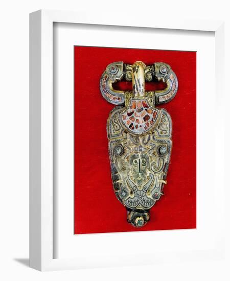 Brooch in the early Vendel style-Werner Forman-Framed Giclee Print
