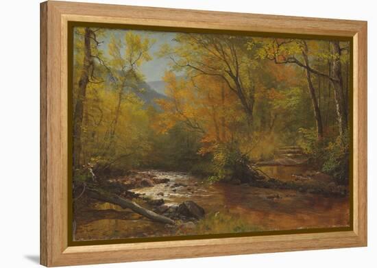 Brook in Woods-Albert Bierstadt-Framed Premier Image Canvas