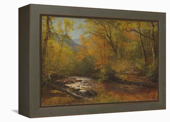 Brook in Woods-Albert Bierstadt-Framed Premier Image Canvas