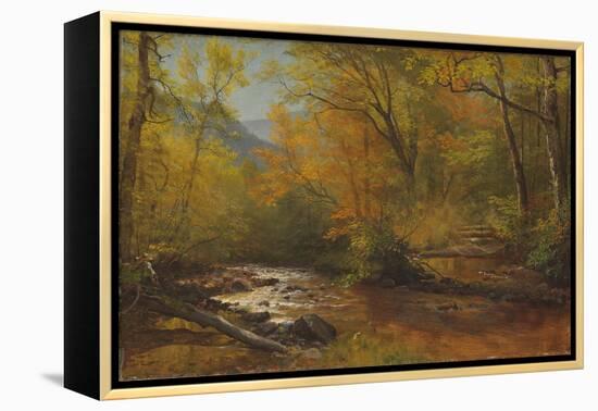 Brook in Woods-Albert Bierstadt-Framed Premier Image Canvas