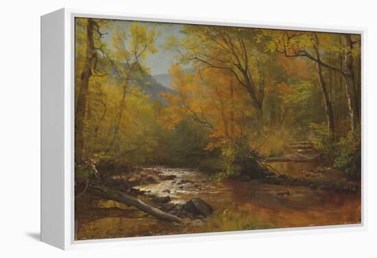 Brook in Woods-Albert Bierstadt-Framed Premier Image Canvas