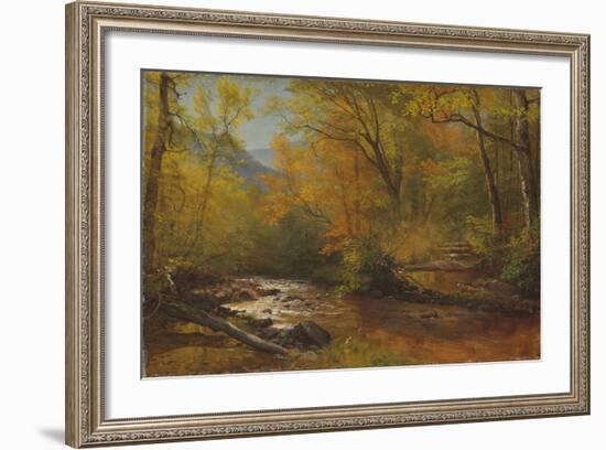 Brook in Woods-Albert Bierstadt-Framed Giclee Print