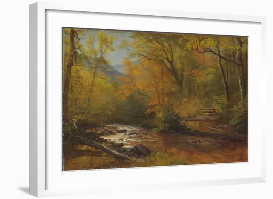 Brook in Woods-Albert Bierstadt-Framed Giclee Print