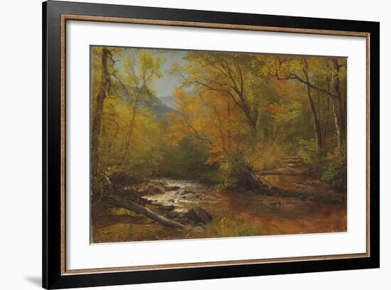 Brook in Woods-Albert Bierstadt-Framed Giclee Print