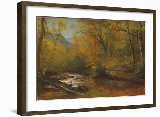 Brook in Woods-Albert Bierstadt-Framed Giclee Print