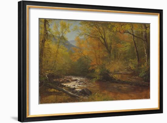 Brook in Woods-Albert Bierstadt-Framed Giclee Print