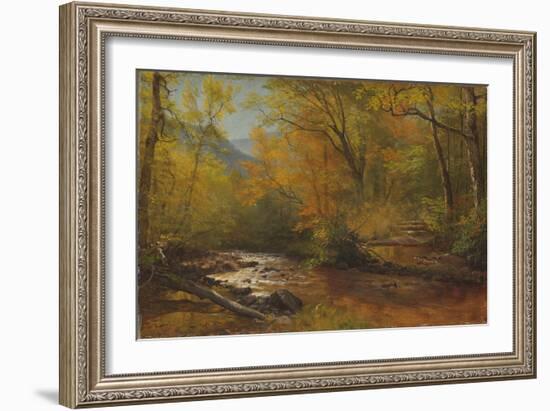 Brook in Woods-Albert Bierstadt-Framed Giclee Print