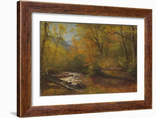 Brook in Woods-Albert Bierstadt-Framed Giclee Print