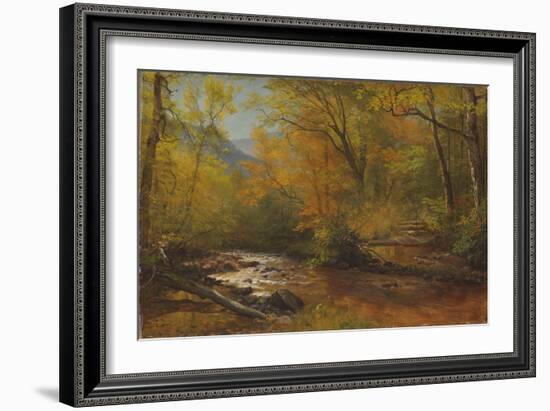 Brook in Woods-Albert Bierstadt-Framed Giclee Print