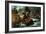 Brook Trout Fishing, an Anxious Moment, 1862-Currier & Ives-Framed Giclee Print