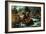 Brook Trout Fishing, an Anxious Moment, 1862-Currier & Ives-Framed Giclee Print