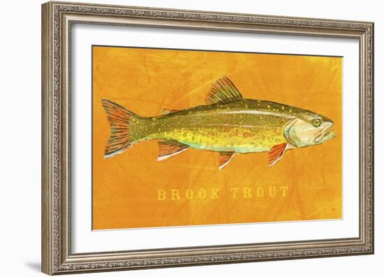 Brook Trout-John W^ Golden-Framed Art Print