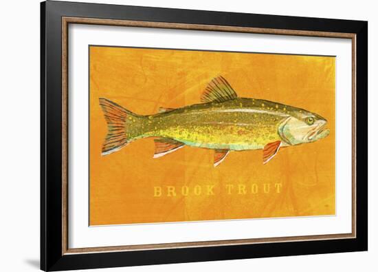 Brook Trout-John W^ Golden-Framed Art Print