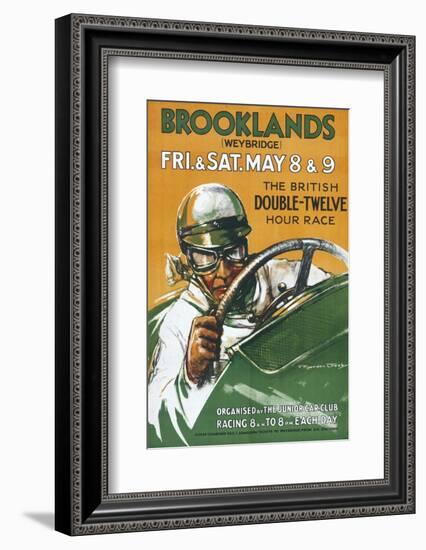 Brooklands Race Poster-null-Framed Photographic Print