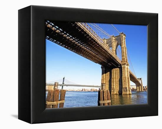 Brooklyn and Manhattan Bridges-Alan Schein-Framed Premier Image Canvas