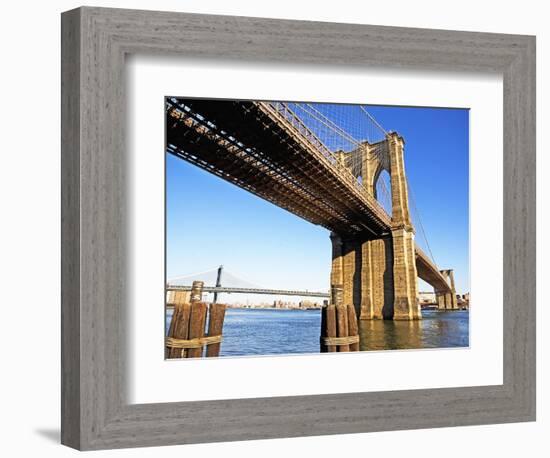 Brooklyn and Manhattan Bridges-Alan Schein-Framed Photographic Print