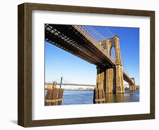 Brooklyn and Manhattan Bridges-Alan Schein-Framed Photographic Print