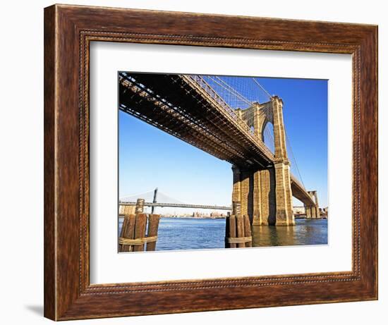 Brooklyn and Manhattan Bridges-Alan Schein-Framed Photographic Print