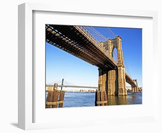 Brooklyn and Manhattan Bridges-Alan Schein-Framed Photographic Print