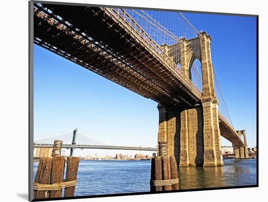 Brooklyn and Manhattan Bridges-Alan Schein-Mounted Photographic Print