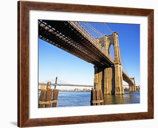 Brooklyn and Manhattan Bridges-Alan Schein-Framed Photographic Print