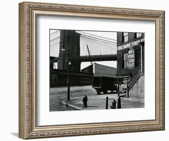 Brooklyn Beach and Street, New York, c. 1945-Brett Weston-Framed Photographic Print