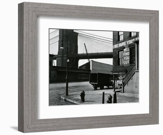 Brooklyn Beach and Street, New York, c. 1945-Brett Weston-Framed Photographic Print