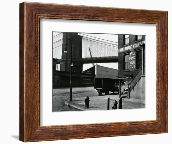 Brooklyn Beach and Street, New York, c. 1945-Brett Weston-Framed Photographic Print