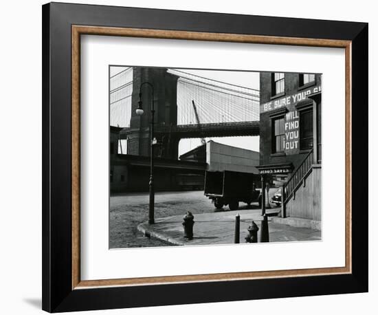 Brooklyn Beach and Street, New York, c. 1945-Brett Weston-Framed Photographic Print