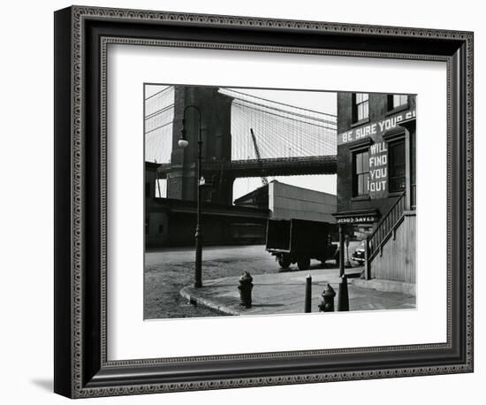 Brooklyn Beach and Street, New York, c. 1945-Brett Weston-Framed Photographic Print