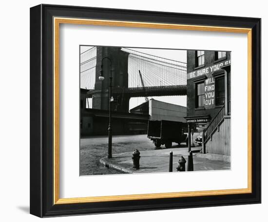 Brooklyn Beach and Street, New York, c. 1945-Brett Weston-Framed Photographic Print