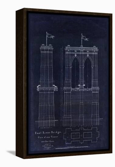 Brooklyn Bridge 1867-Tina Lavoie-Framed Premier Image Canvas