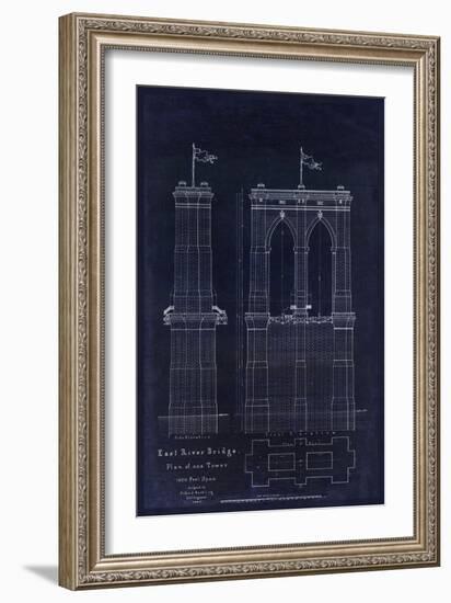 Brooklyn Bridge 1867-Tina Lavoie-Framed Giclee Print